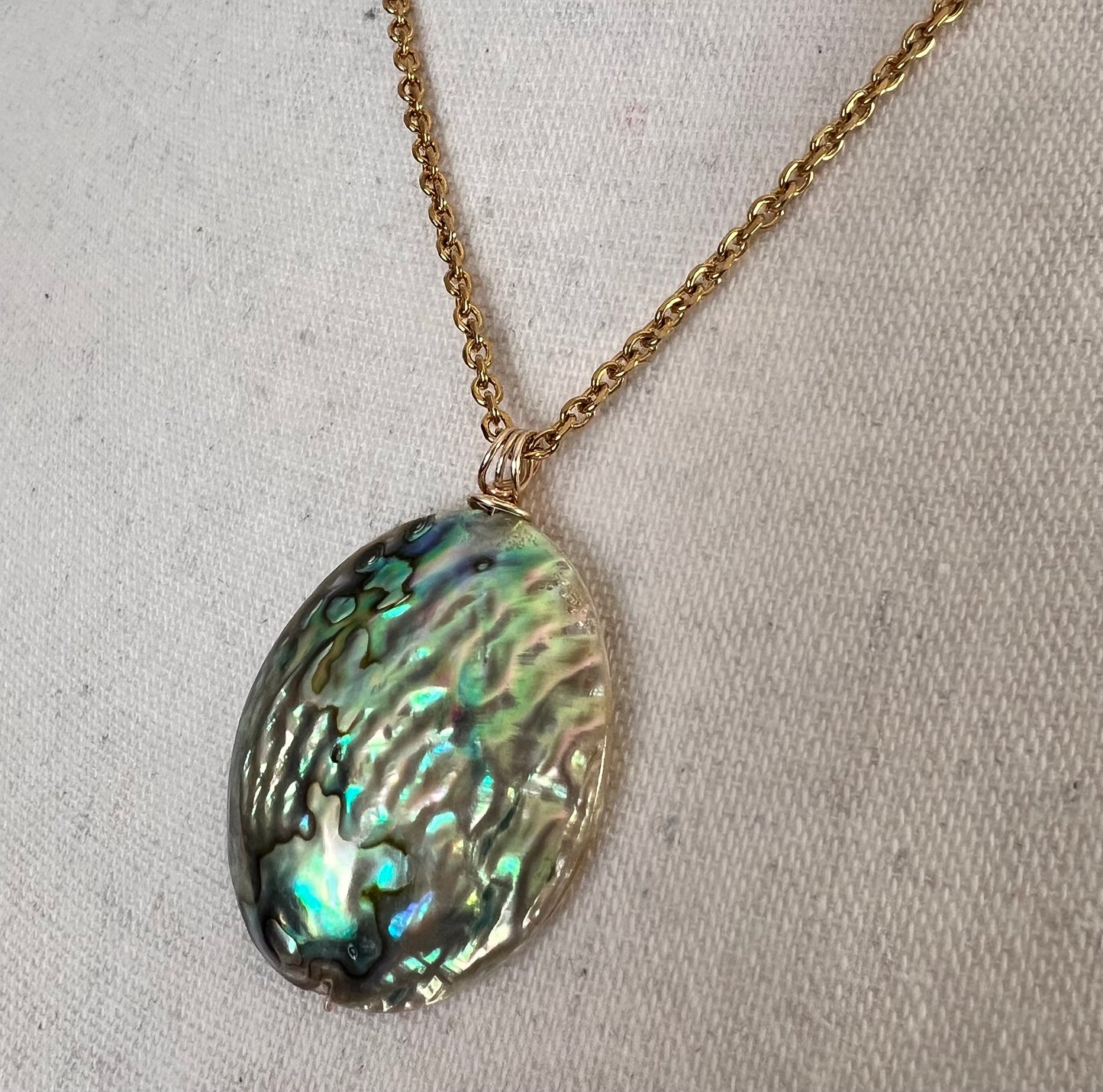 Abalone Shell Pendant Necklace