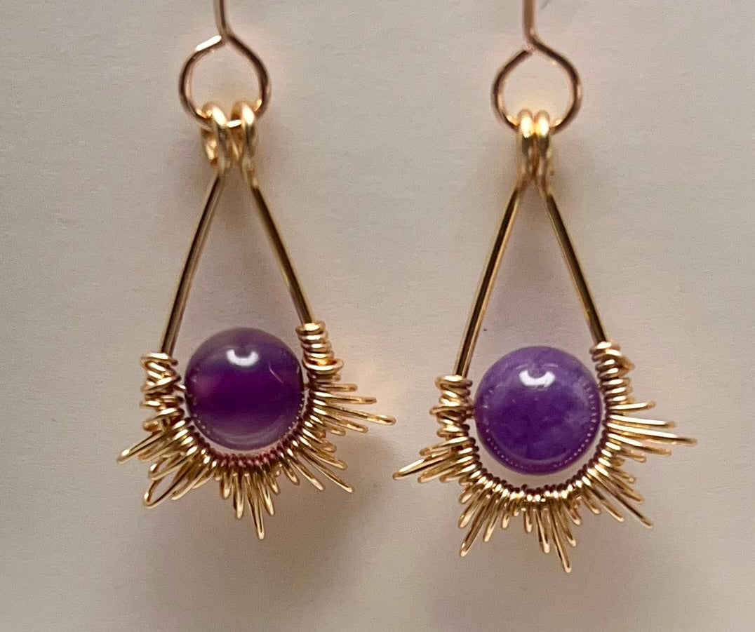 Starburst Amethyst Chandelier
Earrings