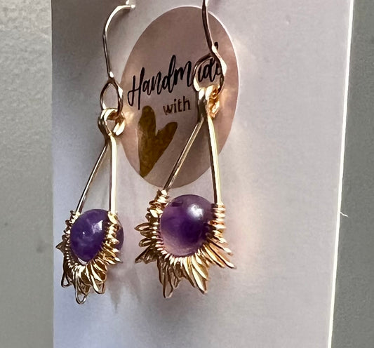 Starburst Amethyst Chandelier
Earrings