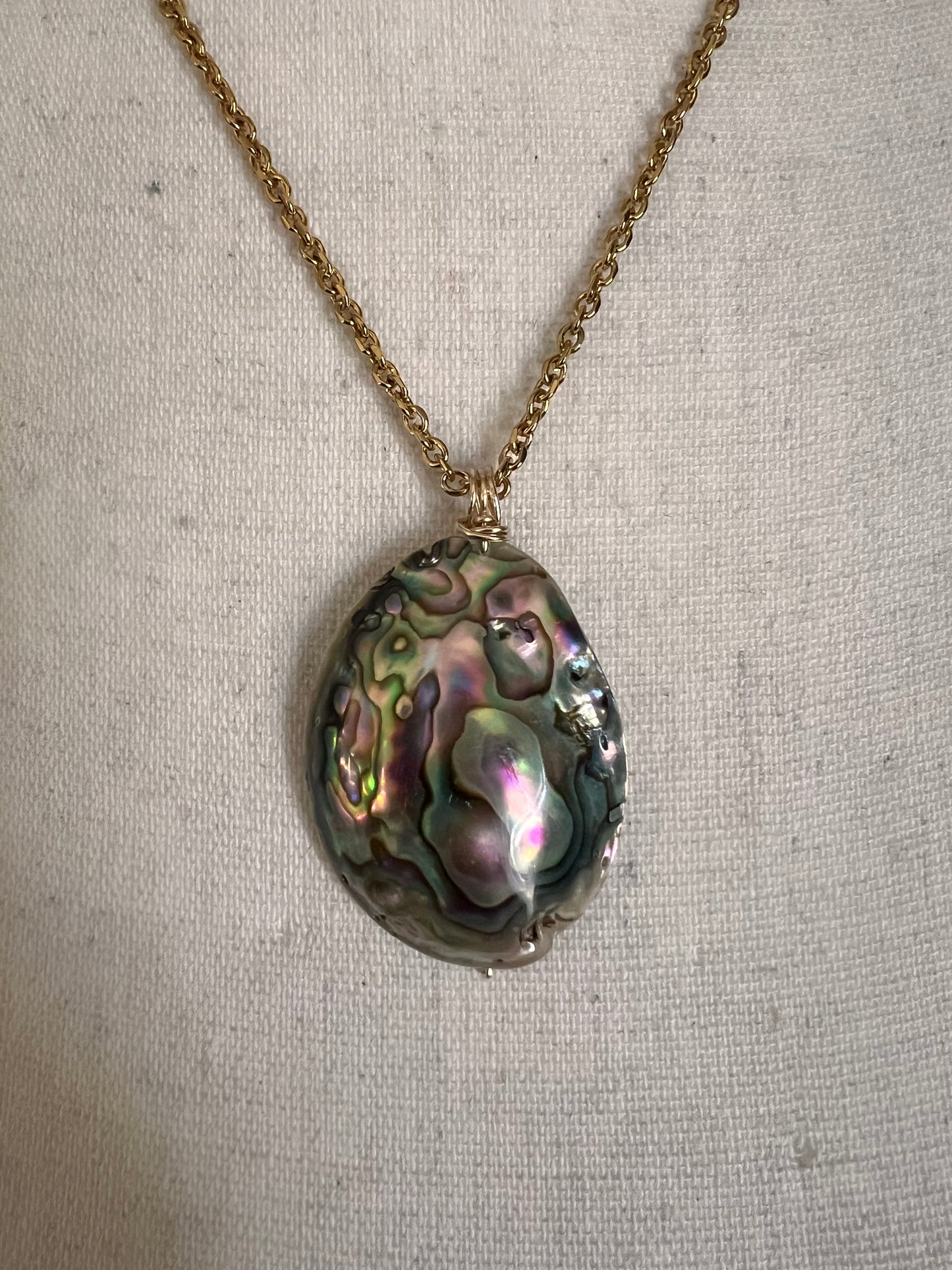 Abalone Shell Pendant Necklace