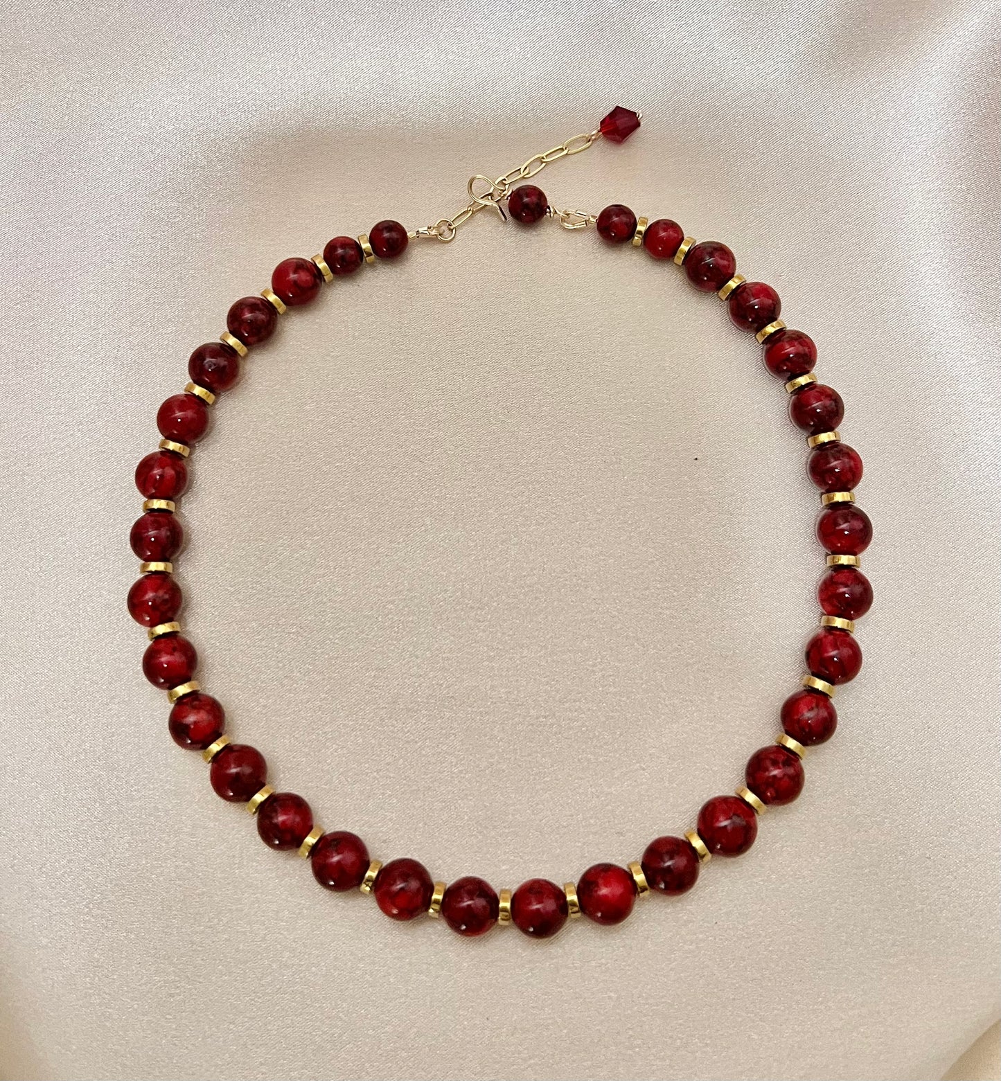 Red Quartz Collar Necklace