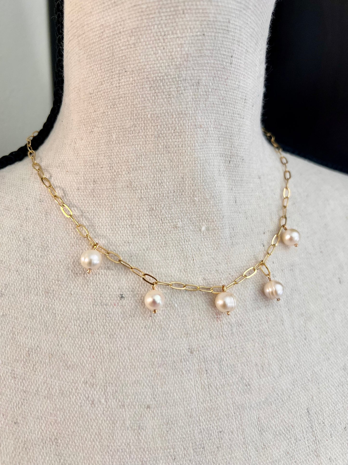 Freshwater Pearl Charm Necklace