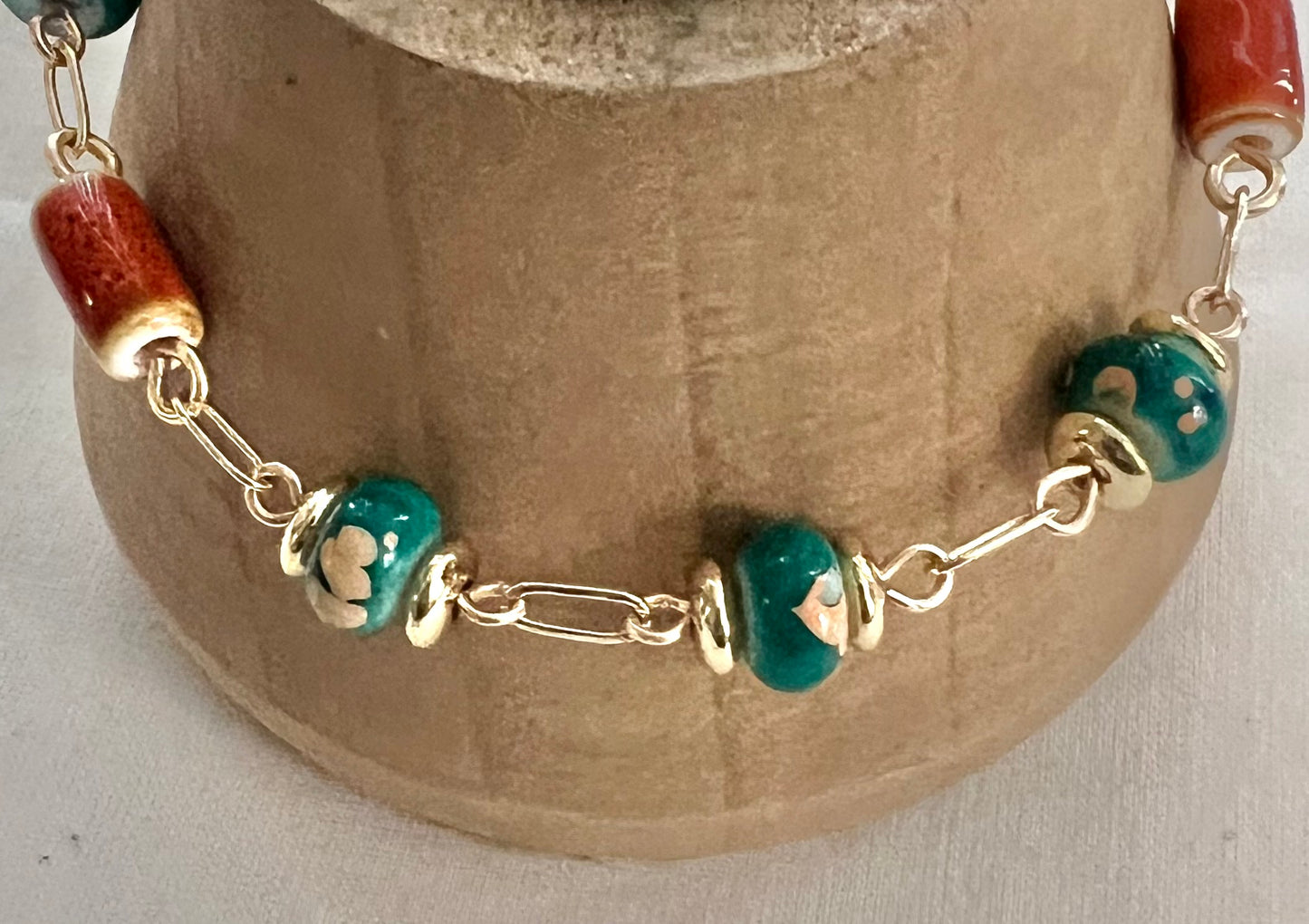 Ceramic Bead Bracelet