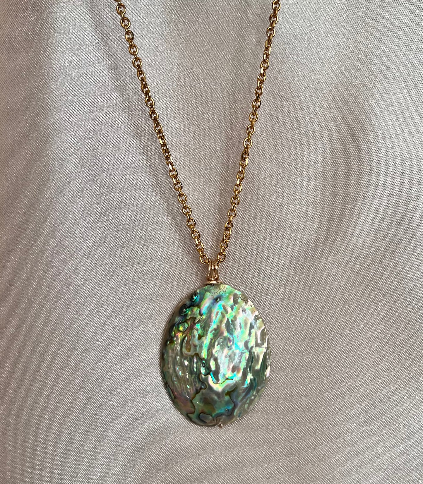 Abalone Shell Pendant Necklace