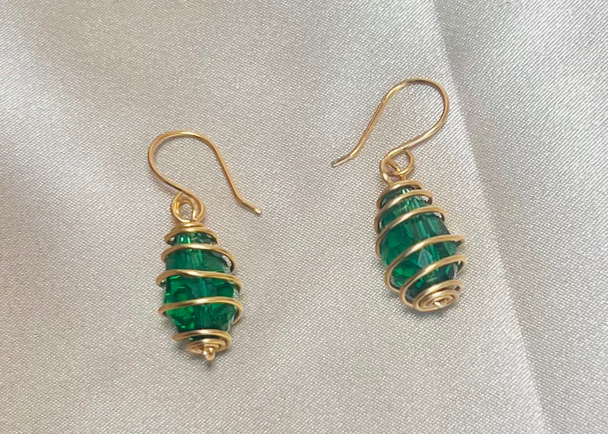 Spiral Teardrop Earrings